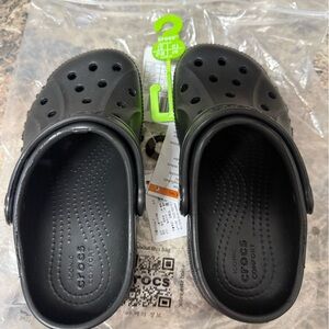 CROCS Kids Black Comfort Clogs